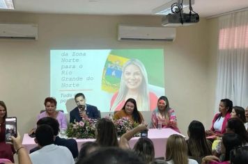 Foto - Vereadores de Riacho da Cruz participaram da comemoração alusiva ao Dia da Mulher na FECAM/RN